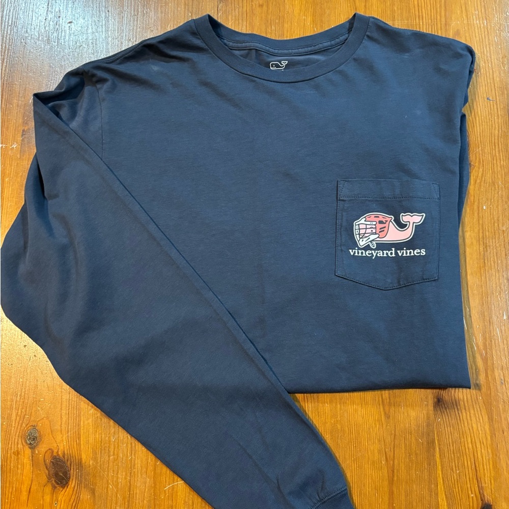 Vineyard Vines Men's Navy Long Sleeve Shirt